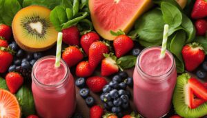 10 fruit and vegetable smoothies during the day for health